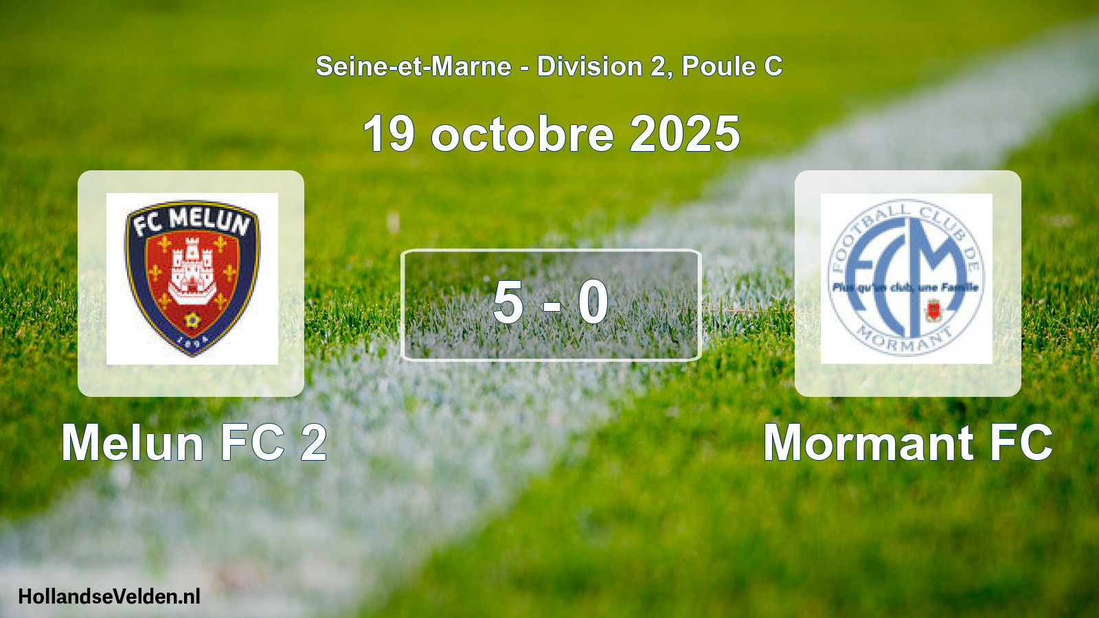 Total number of matches played: Melun FC 2 - Mormant FC 5 - 0 (19 October 2025)