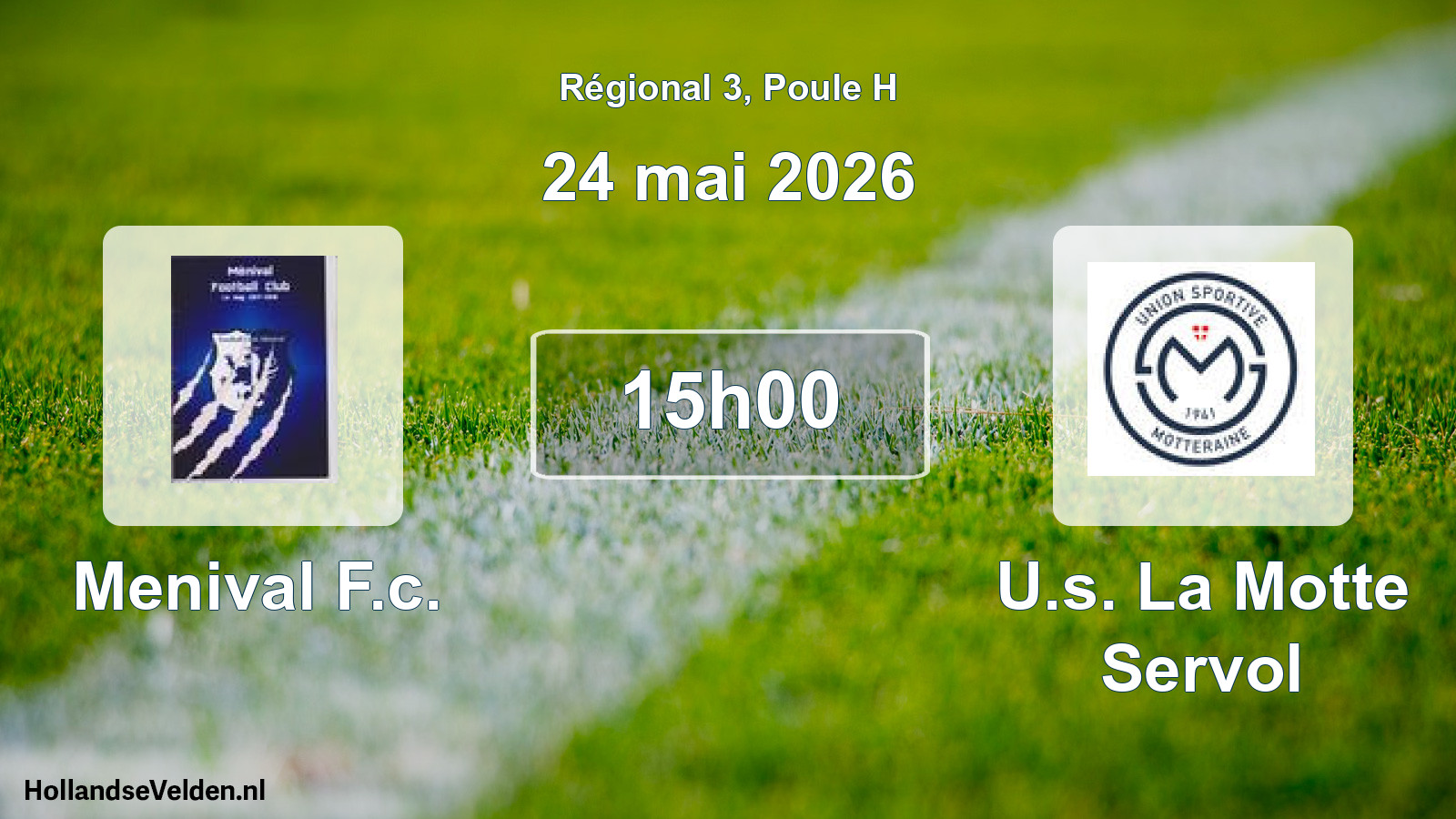 Scheduled Match: Menival F.c. - U.s. La Motte Servol (24 May 2026)