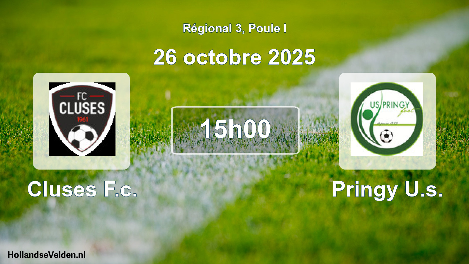 Geplande wedstrijd: Cluses F.c. - Pringy U.s. (26 octobre 2025)