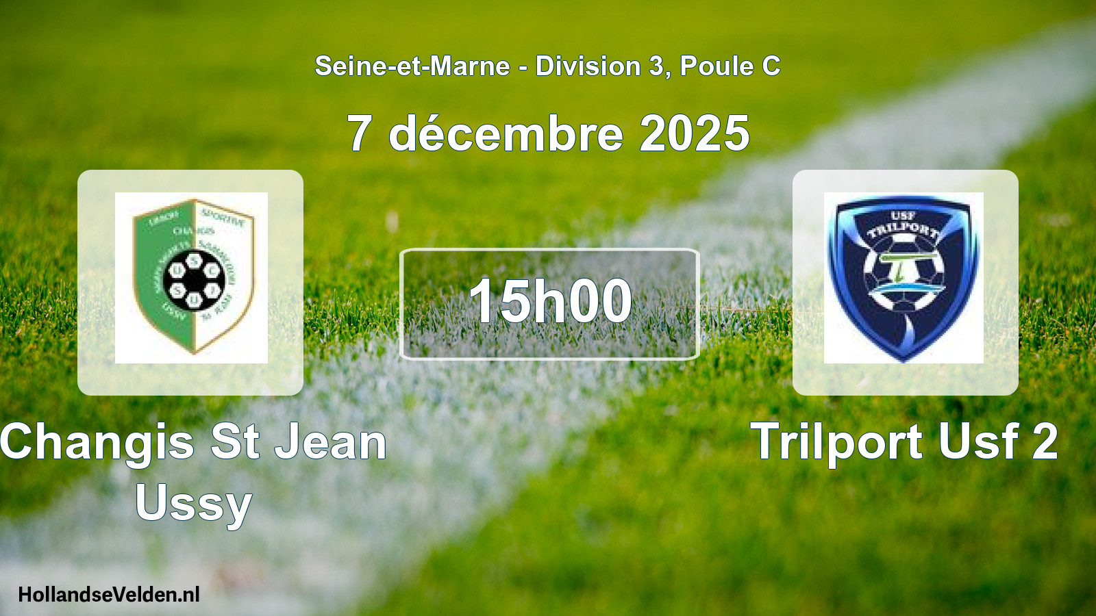 Match programmé: Changis St Jean Ussy - Trilport Usf 2 (7 décembre 2025)