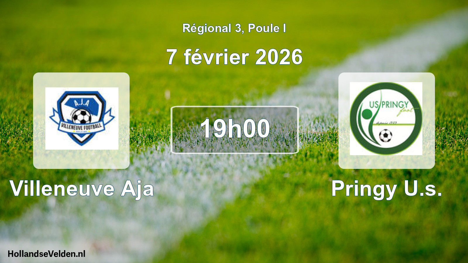 Scheduled Match: Villeneuve Aja - Pringy U.s. (7 February 2026)