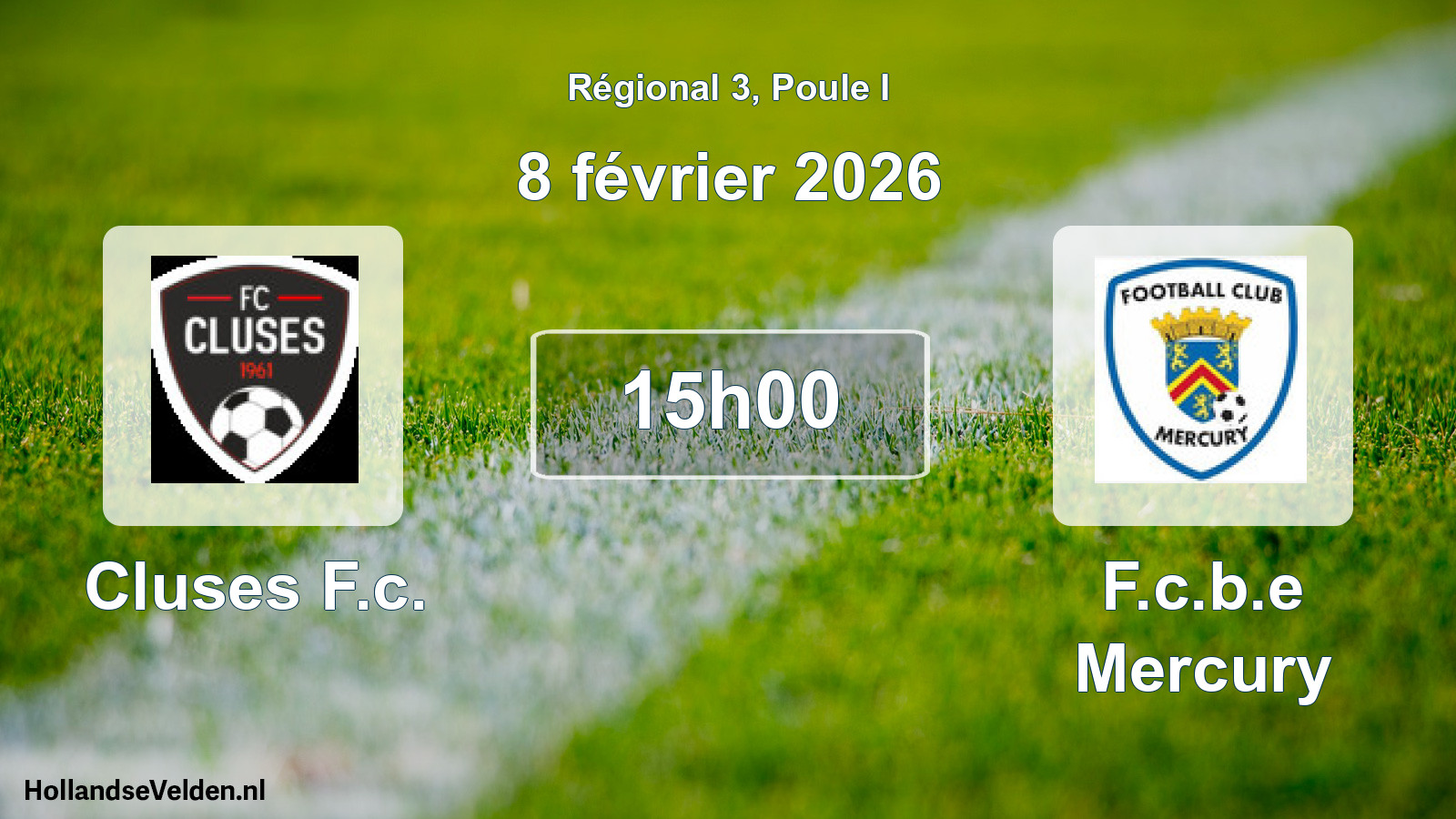 Scheduled Match: Cluses F.c. - F.c.b.e Mercury (8 February 2026)