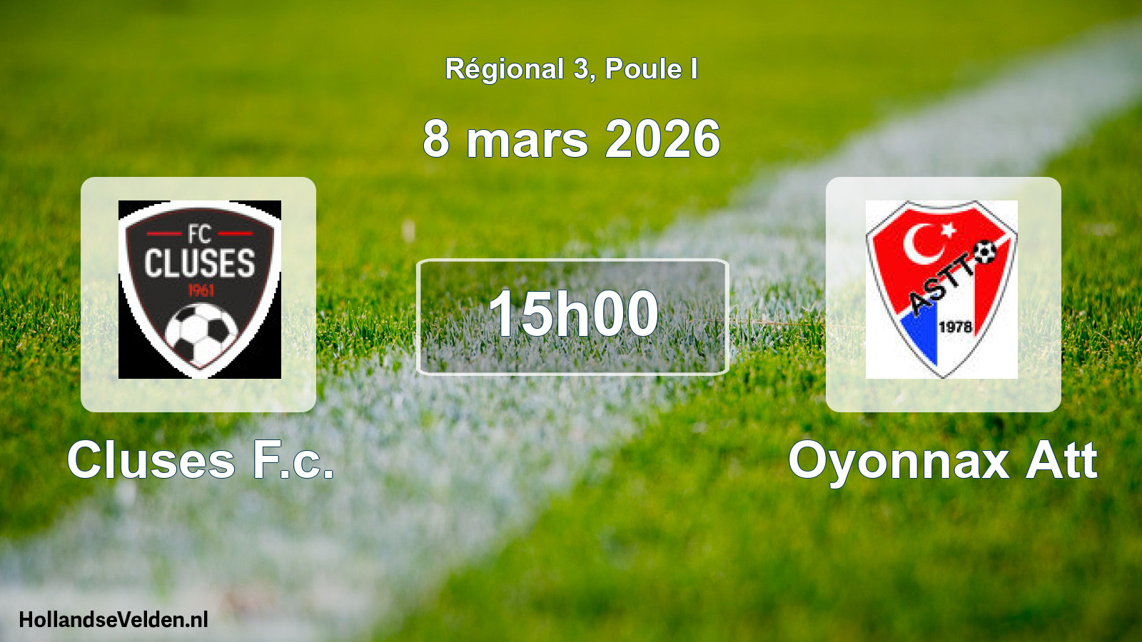 Geplande wedstrijd: Cluses F.c. - Oyonnax Att (8 mars 2026)