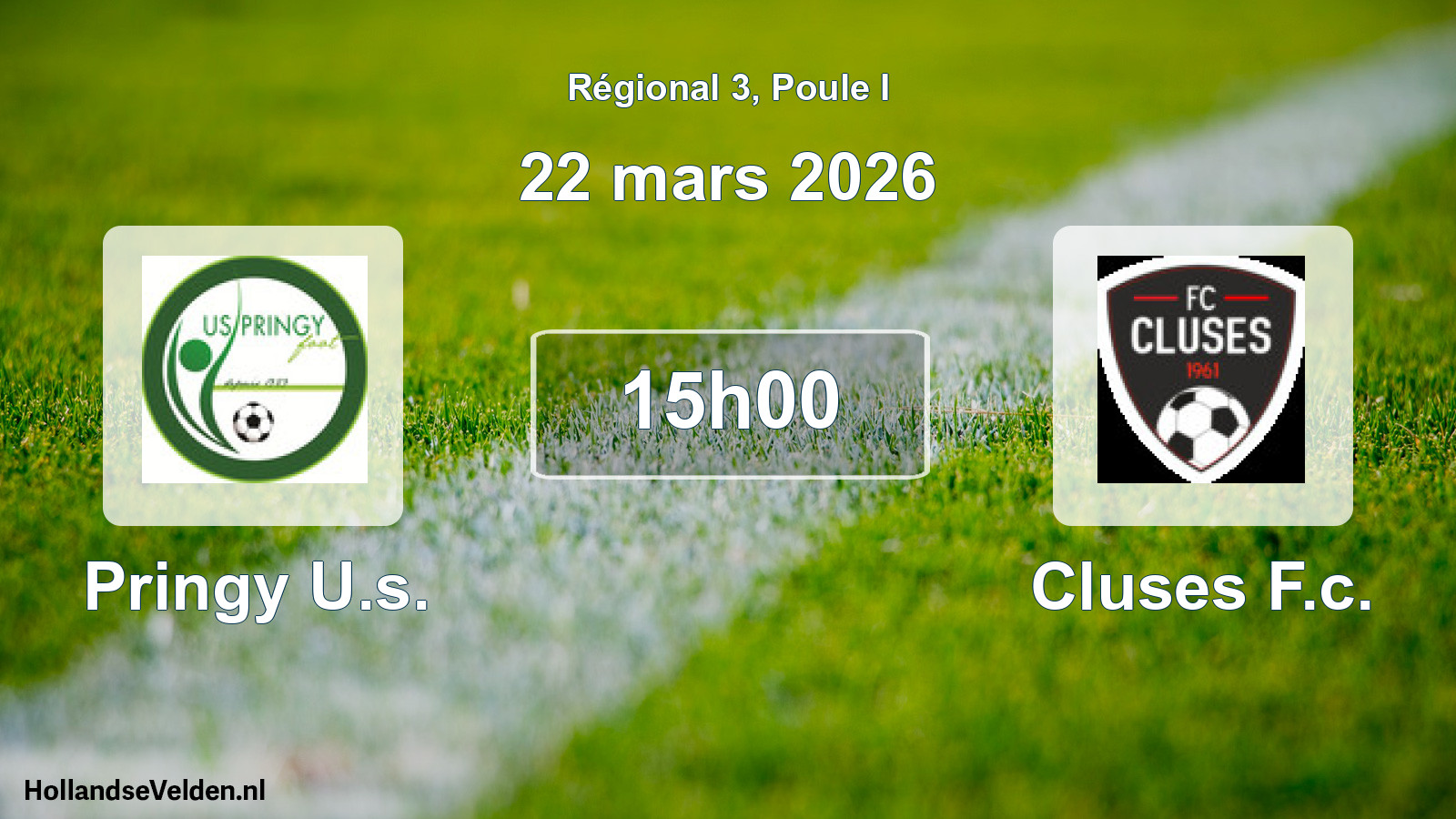 Geplande wedstrijd: Pringy U.s. - Cluses F.c. (22 mars 2026)