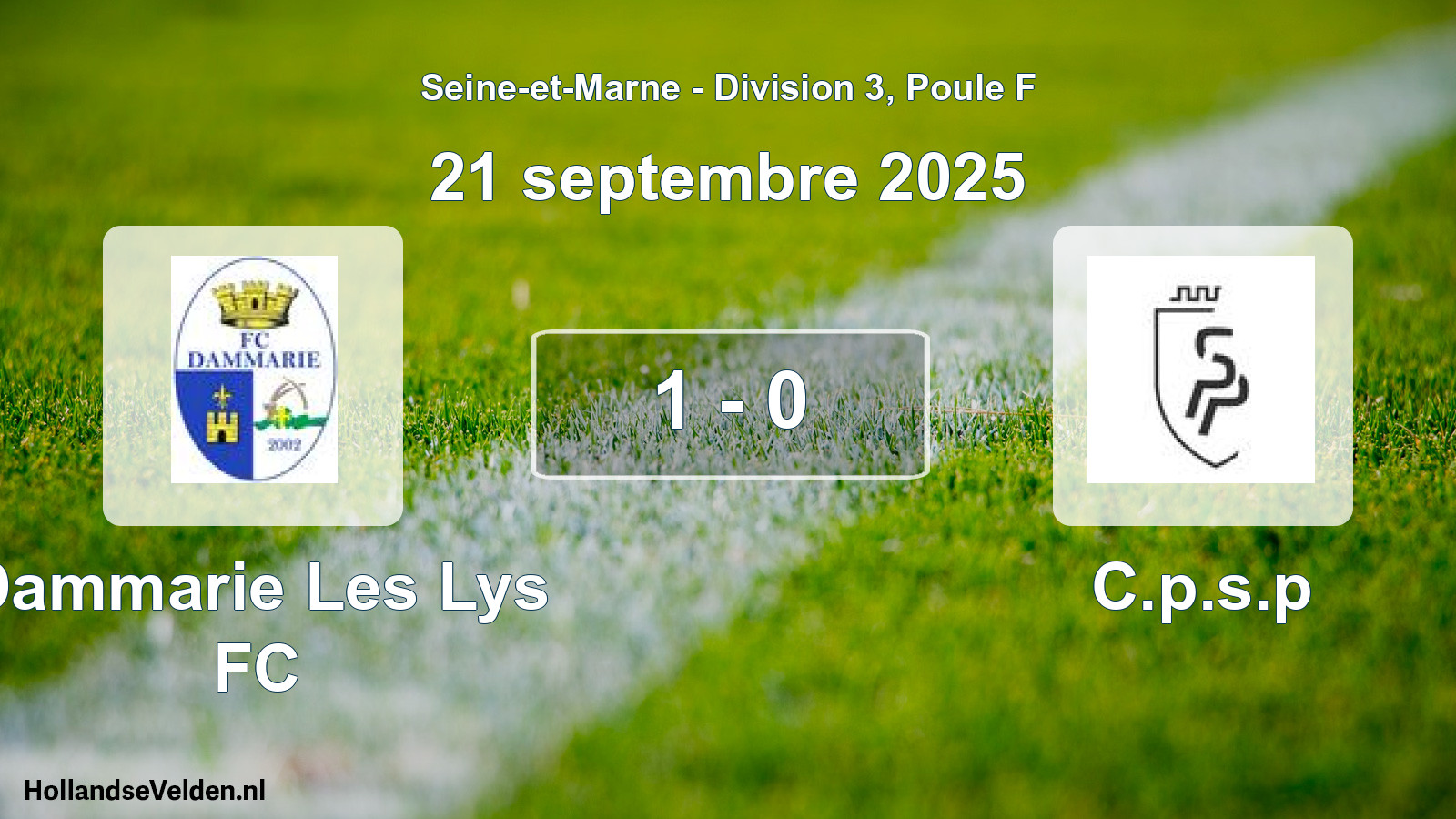Total number of matches played: Dammarie Les Lys FC - C.p.s.p 1 - 0 (21 September 2025)