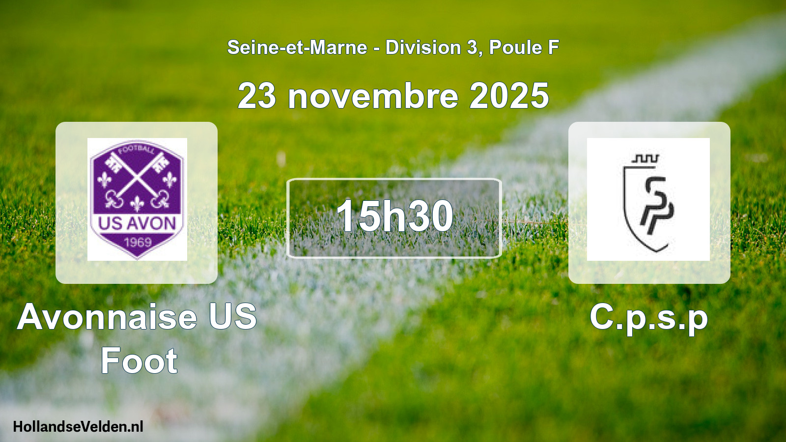 Match programmé: Avonnaise US Foot - C.p.s.p (23 novembre 2025)