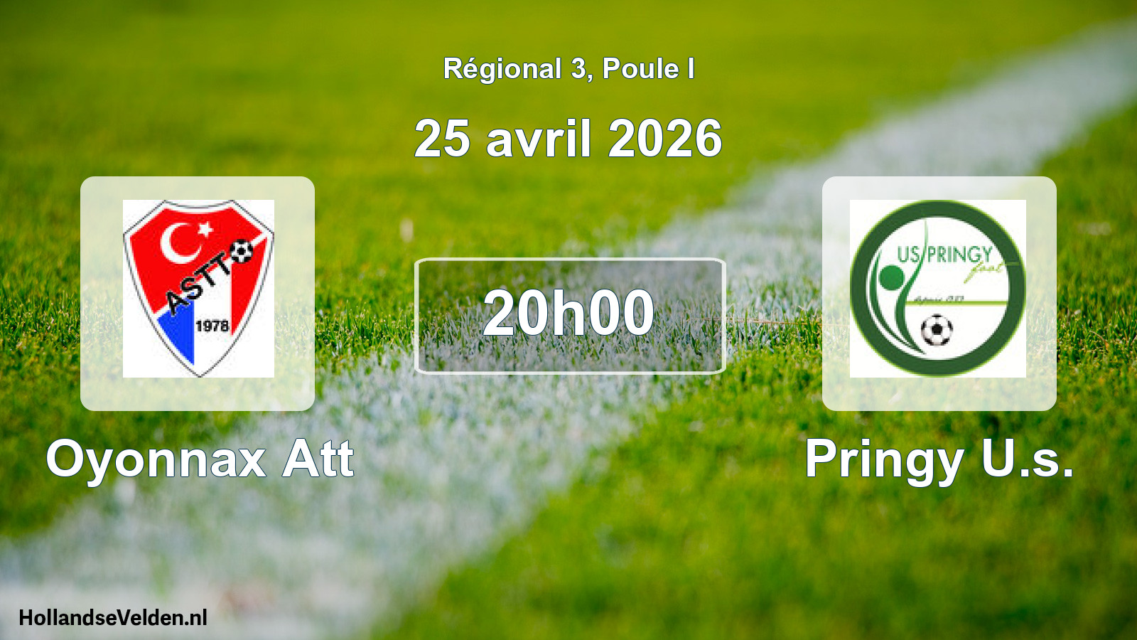 Geplande wedstrijd: Oyonnax Att - Pringy U.s. (25 april 2026)