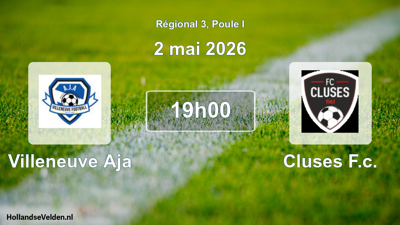 Scheduled Match: Villeneuve Aja - Cluses F.c. (2 May 2026)