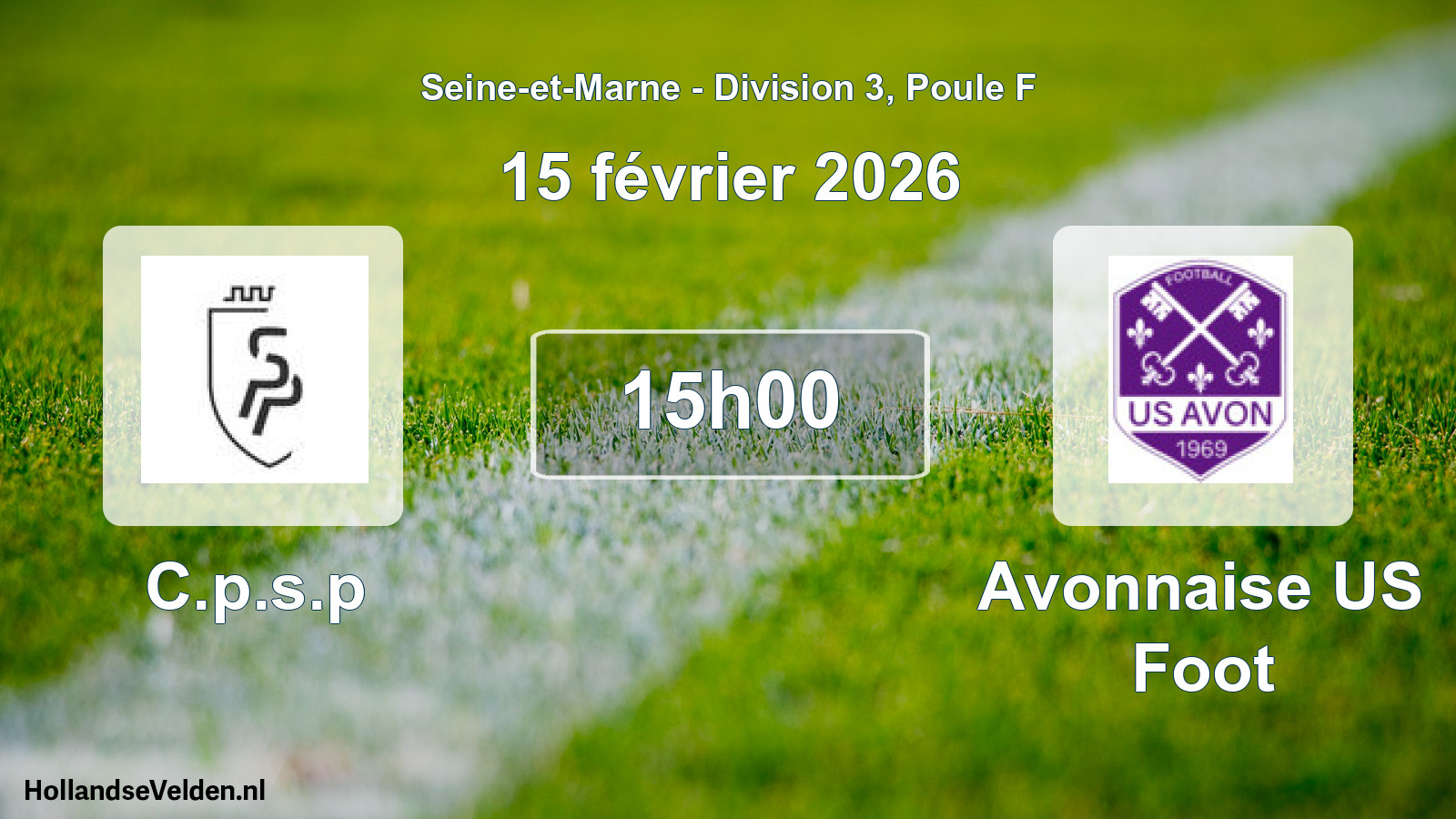 Scheduled Match: C.p.s.p - Avonnaise US Foot (15 February 2026)
