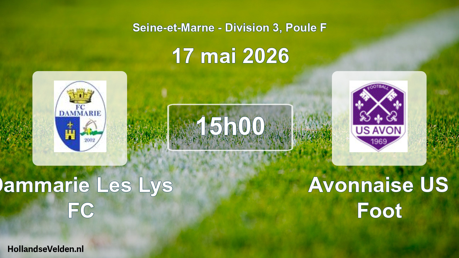 Scheduled Match: Dammarie Les Lys FC - Avonnaise US Foot (17 May 2026)