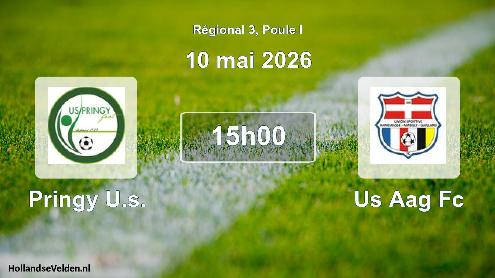 Geplande wedstrijd: Pringy U.s. - Us Aag Fc (10 mai 2026)