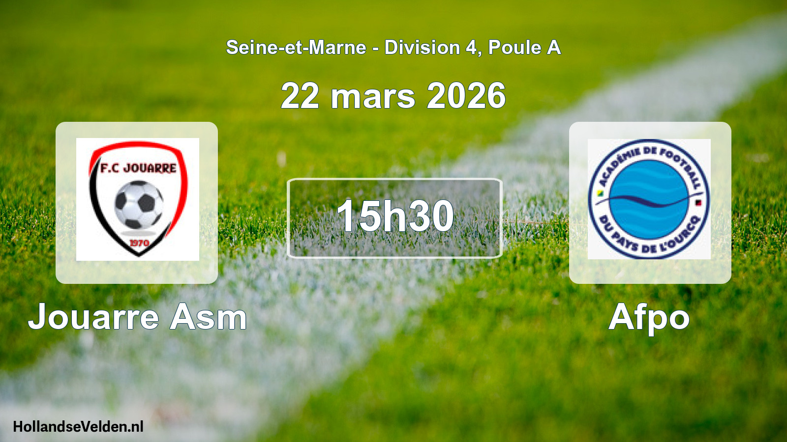 Scheduled Match: Jouarre Asm - Afpo (22 March 2026)