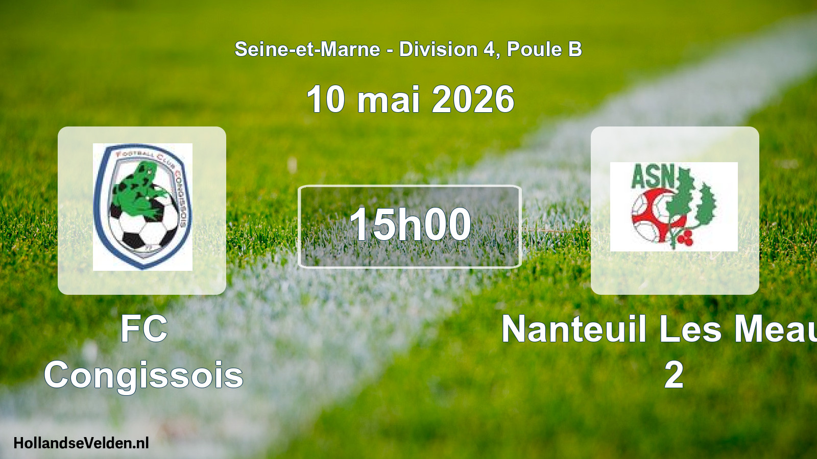 Scheduled Match: FC Congissois - Nanteuil Les Meaux 2 (10 May 2026)
