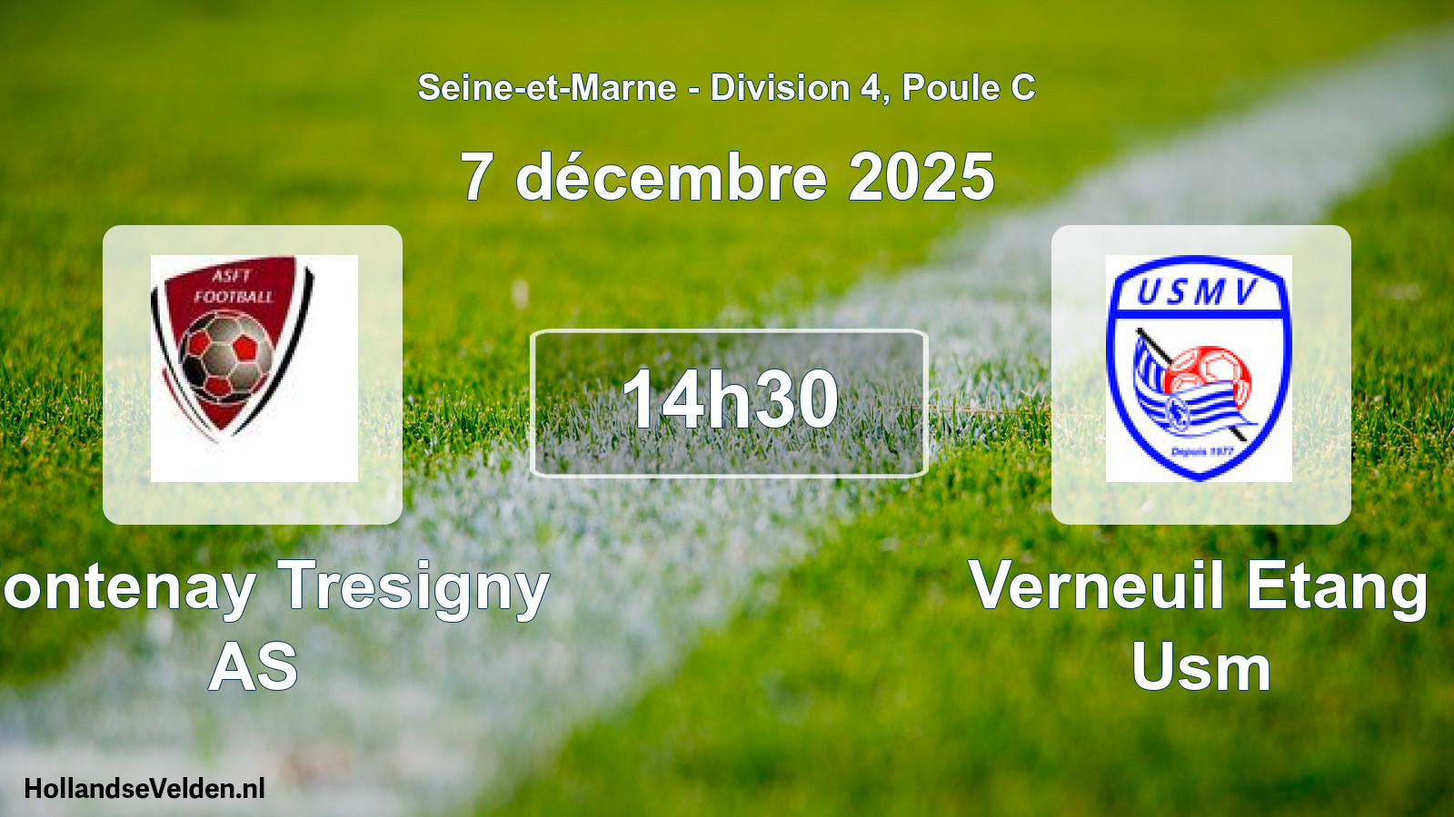 Match programmé: Fontenay Tresigny AS - Verneuil Etang Usm (7 décembre 2025)