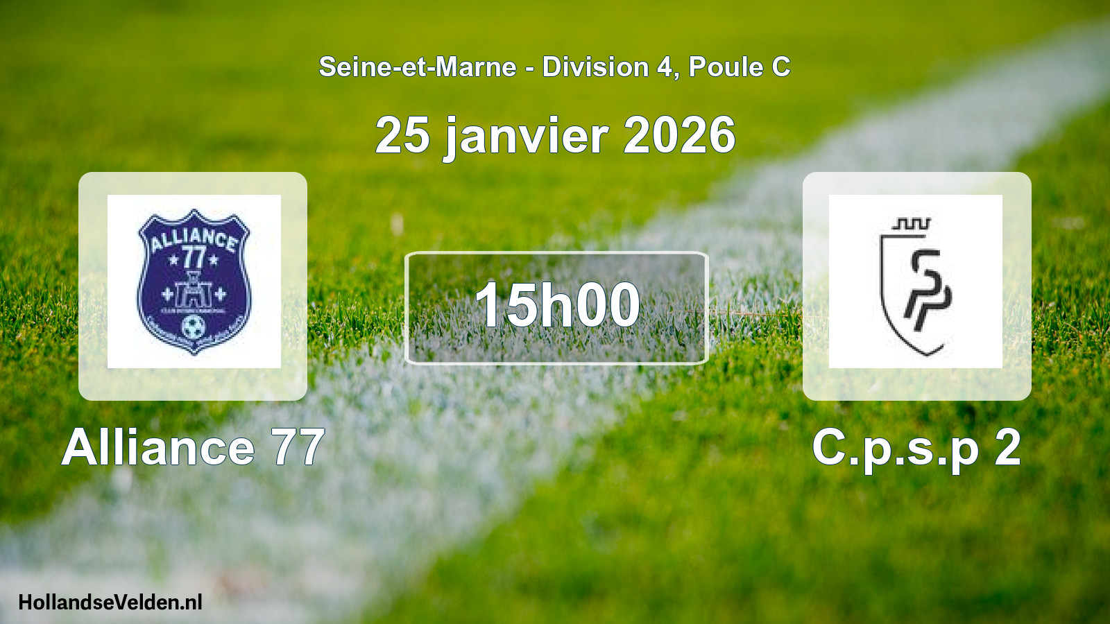 Scheduled Match: Alliance 77 - C.p.s.p 2 (25 January 2026)