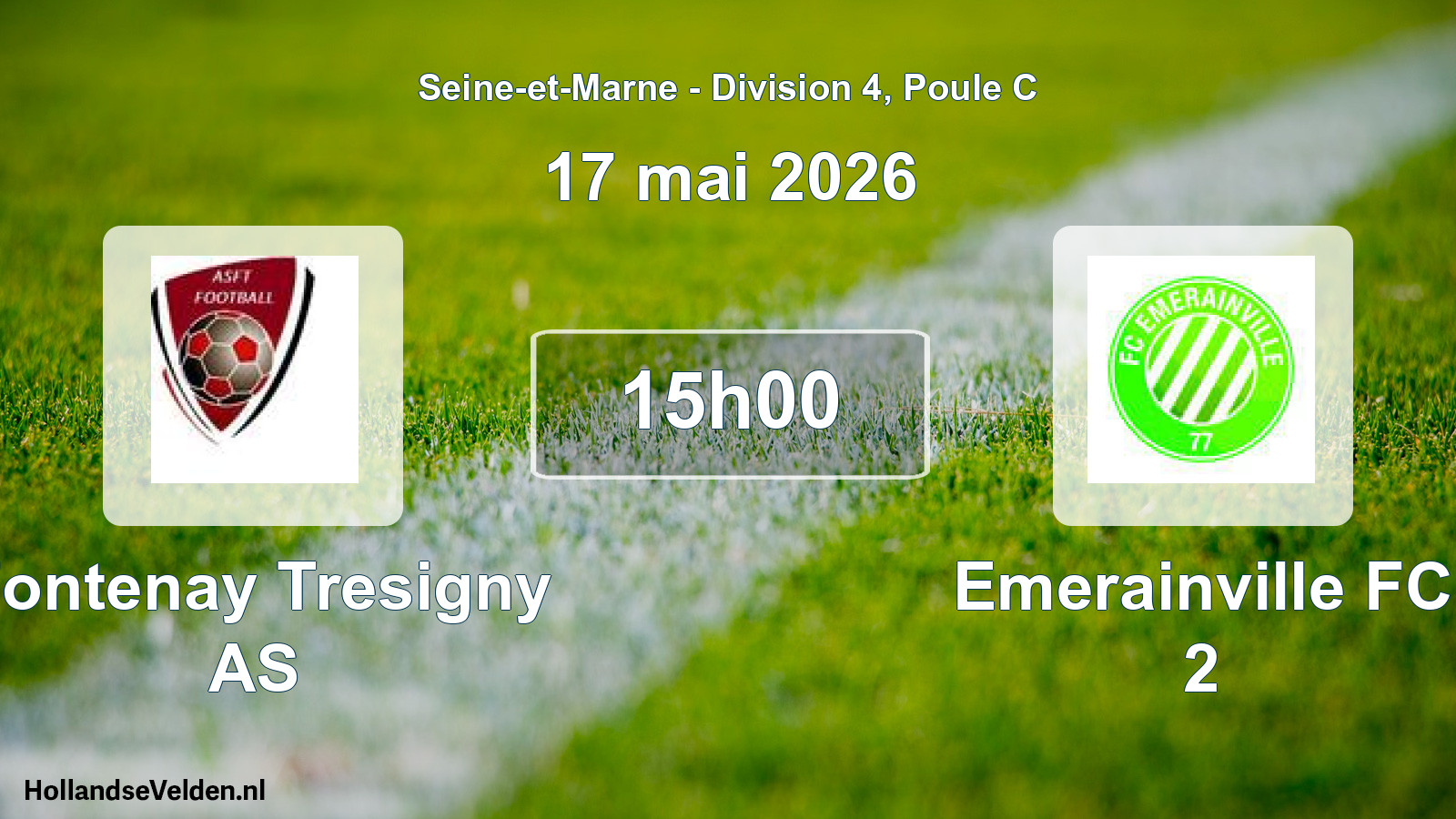Geplande wedstrijd: Fontenay Tresigny AS - Emerainville FC 2 (17 mei 2026)