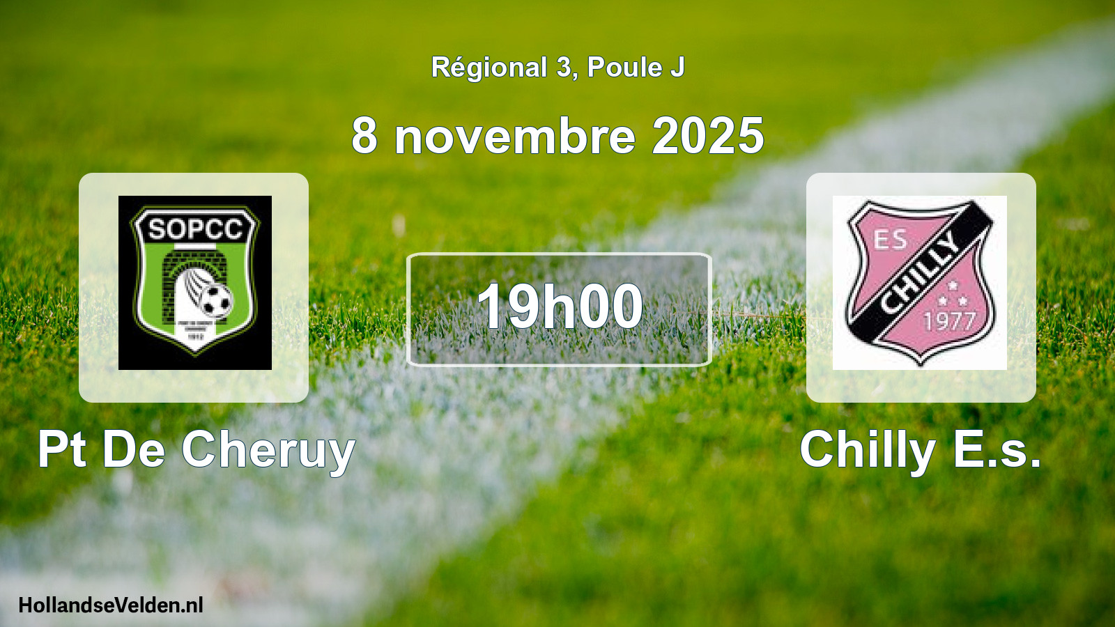 Geplande wedstrijd: Pt De Cheruy - Chilly E.s. (8 novembre 2025)