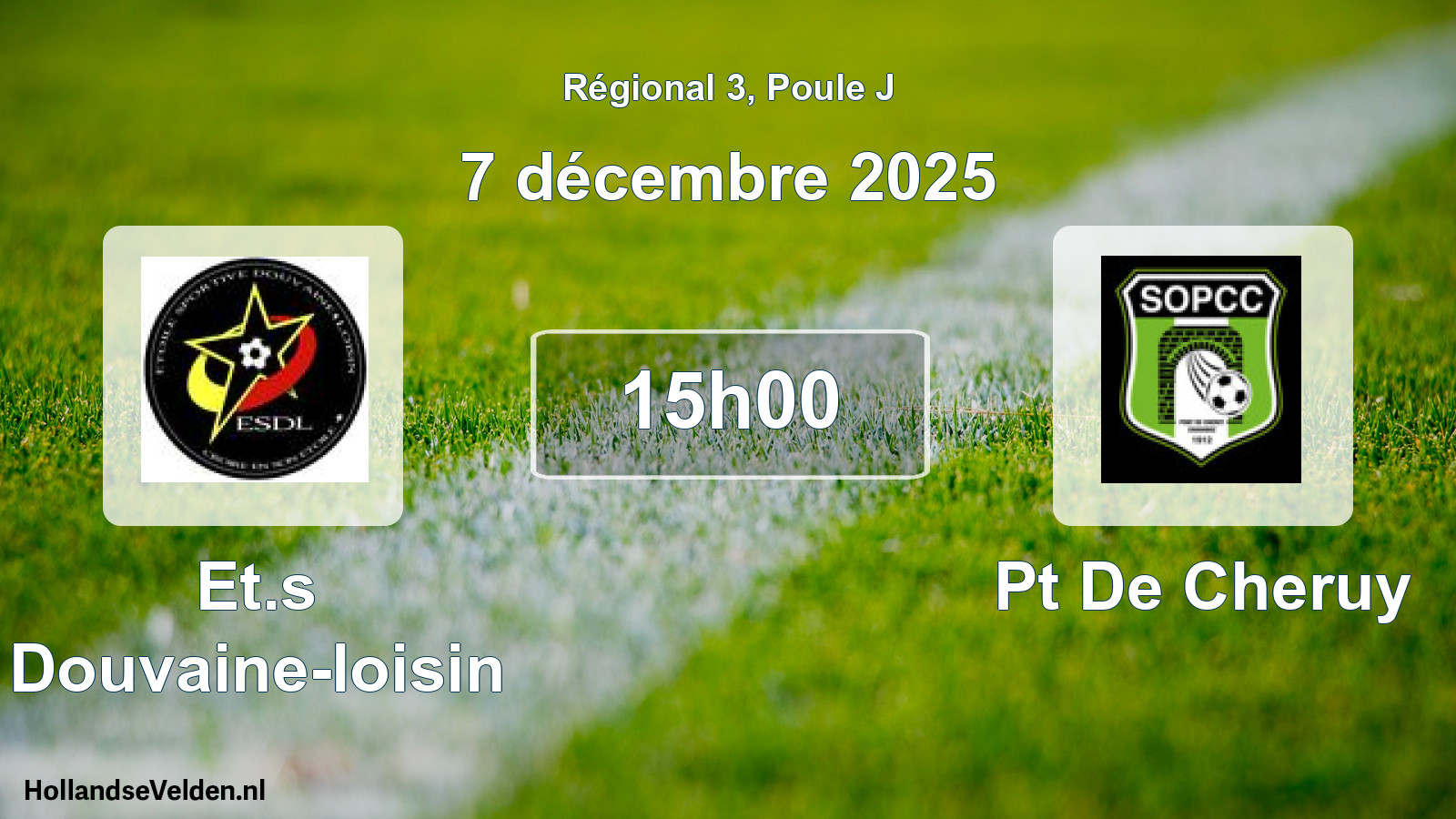 Geplande wedstrijd: Et.s Douvaine-loisin - Pt De Cheruy (7 décembre 2025)