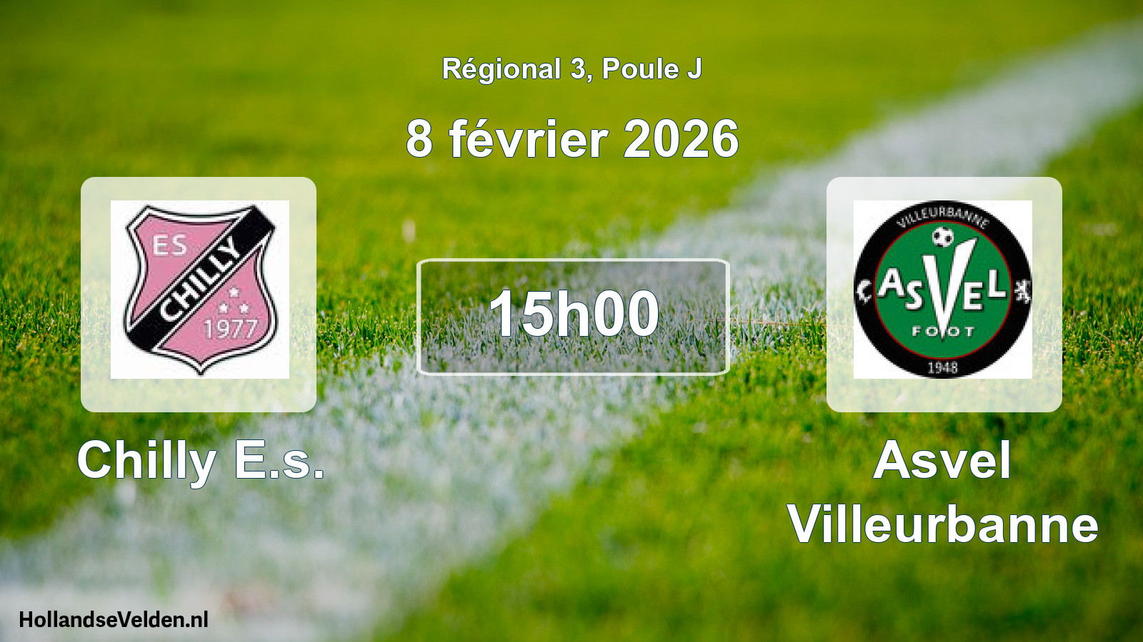 Geplande wedstrijd: Chilly E.s. - Asvel Villeurbanne (8 februari 2026)