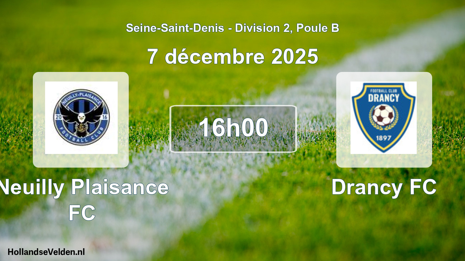 Scheduled Match: Neuilly Plaisance FC - Drancy FC (7 December 2025)