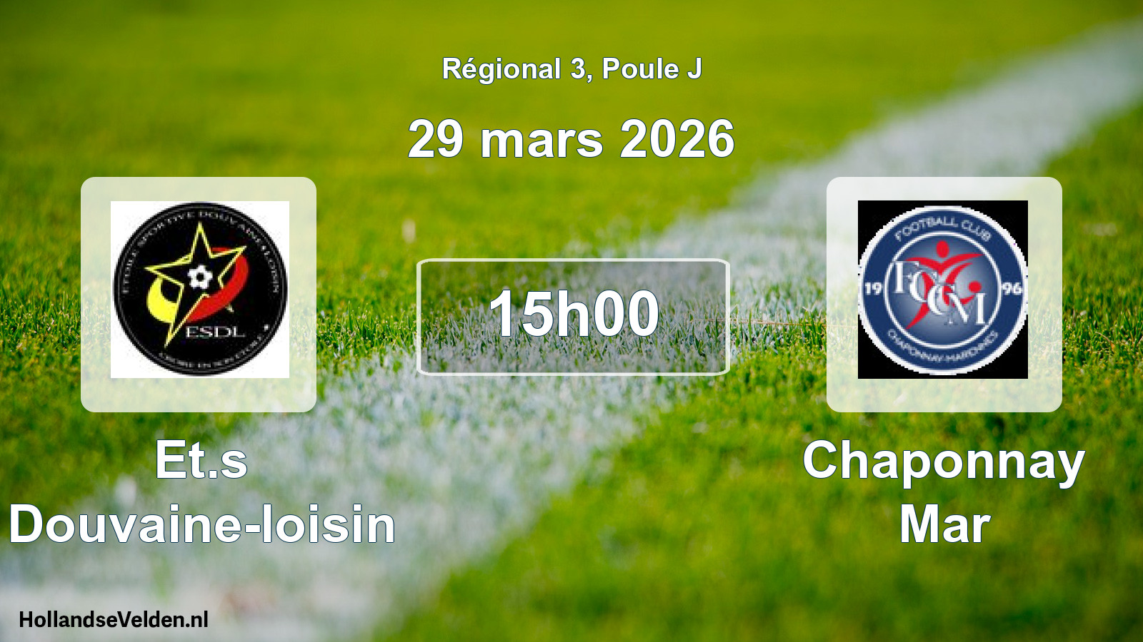 Geplande wedstrijd: Et.s Douvaine-loisin - Chaponnay Mar (29 mars 2026)
