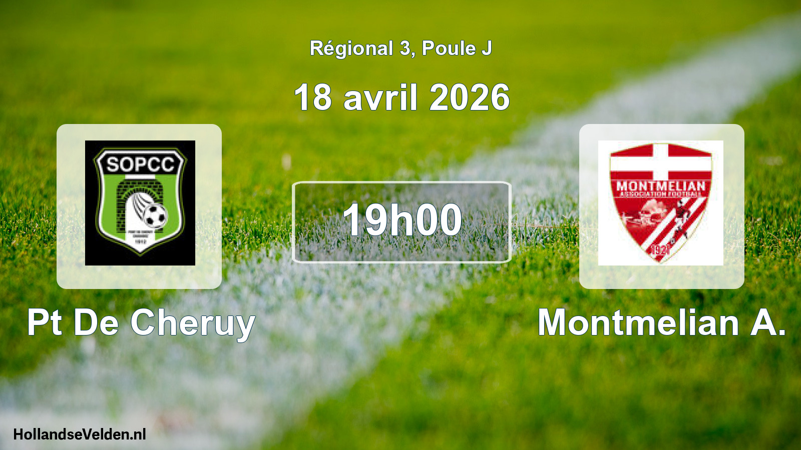 Scheduled Match: Pt De Cheruy - Montmelian A. (18 April 2026)