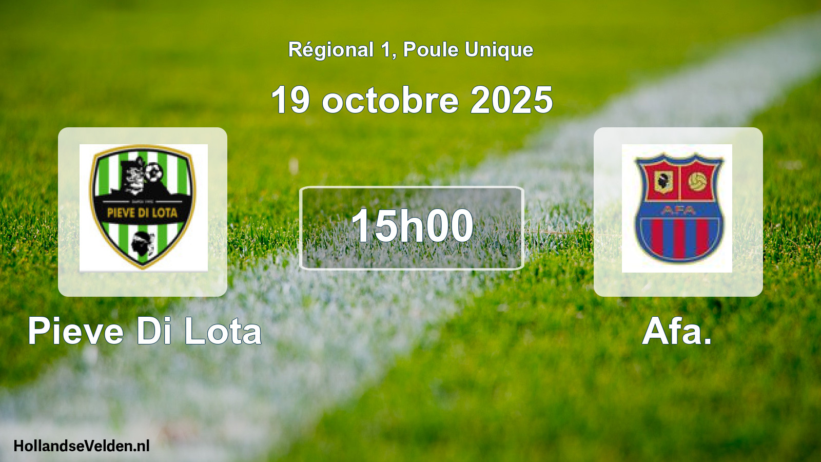 Geplande wedstrijd: Pieve Di Lota - Afa. (19 oktober 2025)