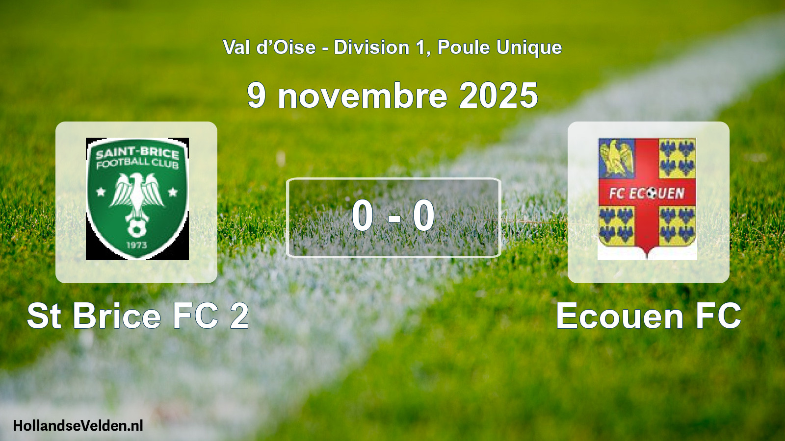 Gespeelde wedstrijd: St Brice FC 2 - Ecouen FC 0 - 0 (9 november 2025)