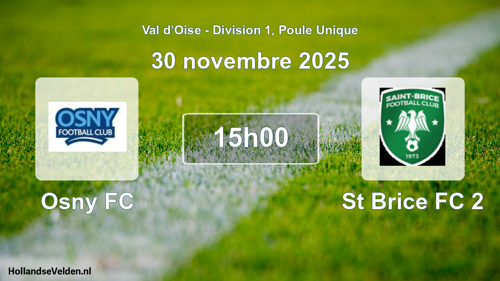 Scheduled Match: Osny FC - St Brice FC 2 (30 November 2025)