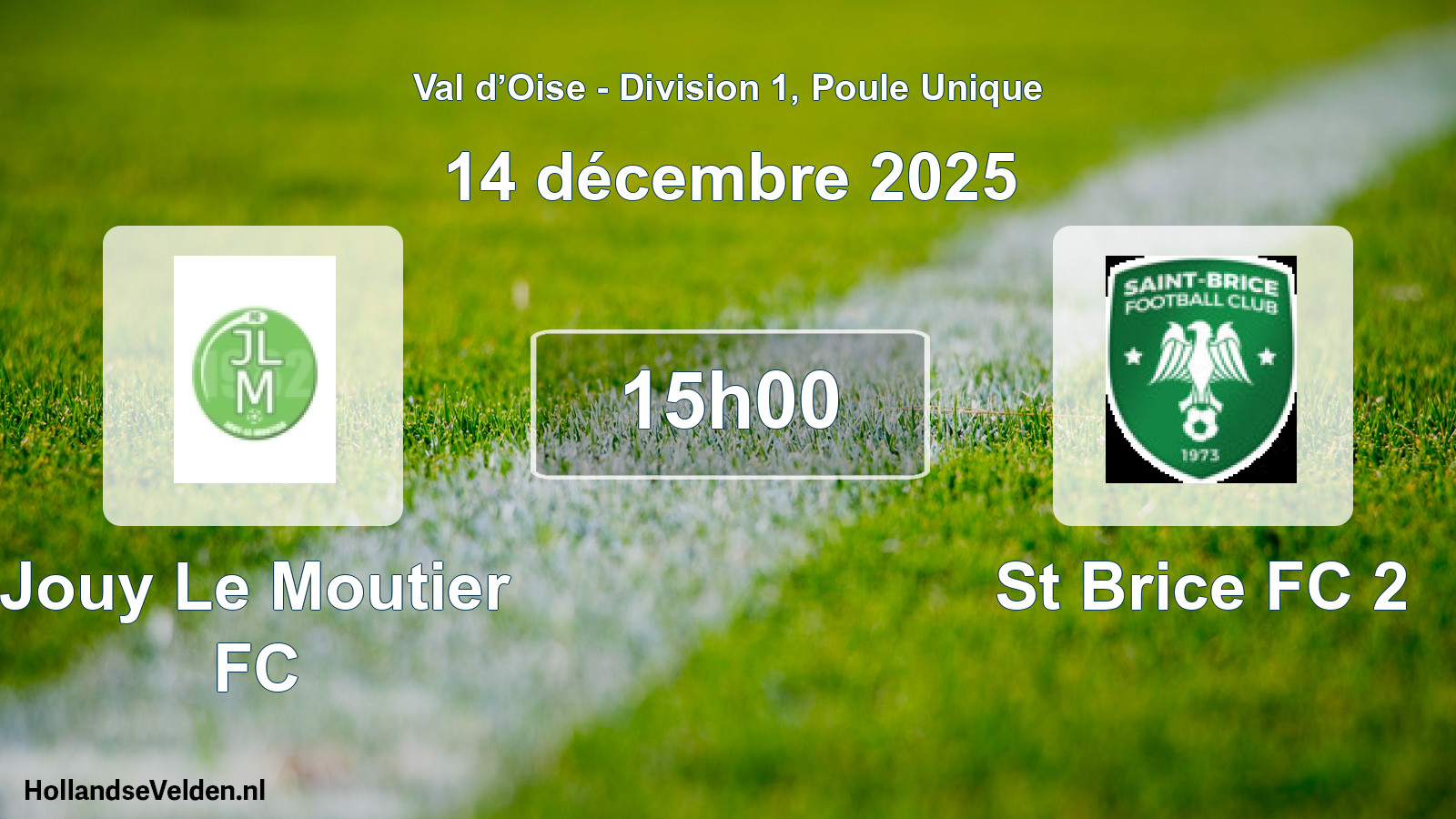 Scheduled Match: Jouy Le Moutier FC - St Brice FC 2 (14 December 2025)