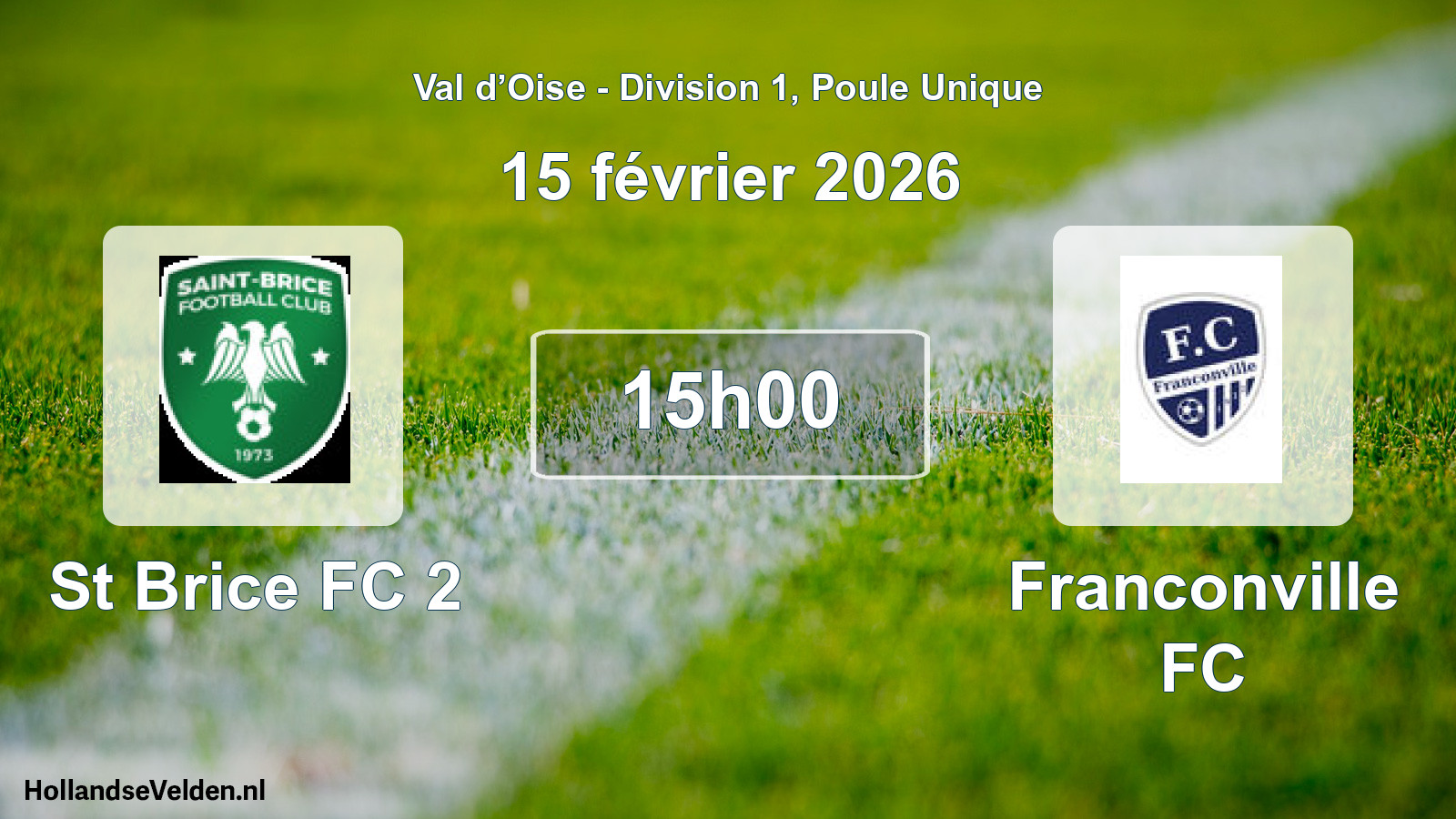 Scheduled Match: St Brice FC 2 - Franconville FC (15 February 2026)