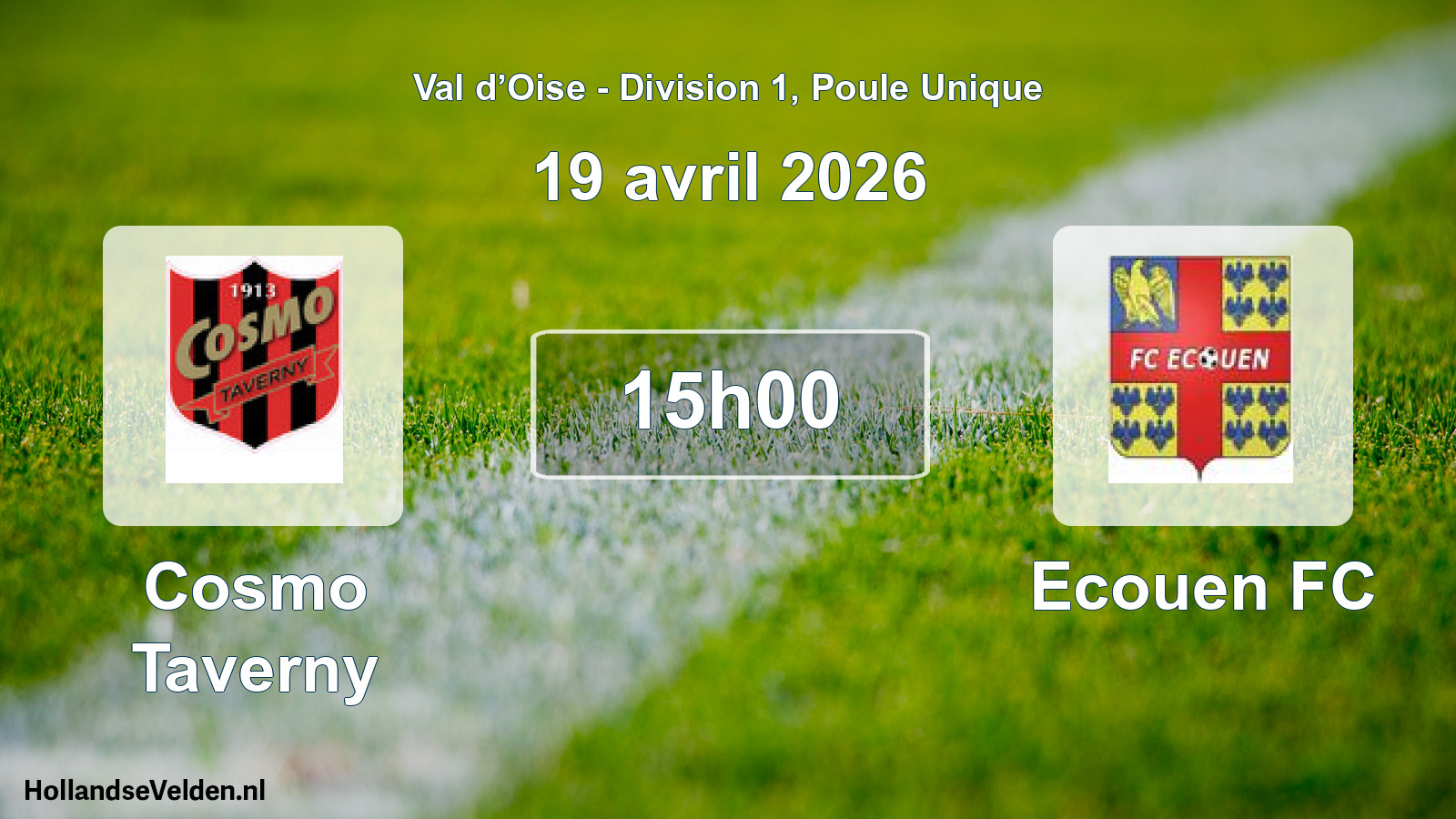 Scheduled Match: Cosmo Taverny - Ecouen FC (19 April 2026)