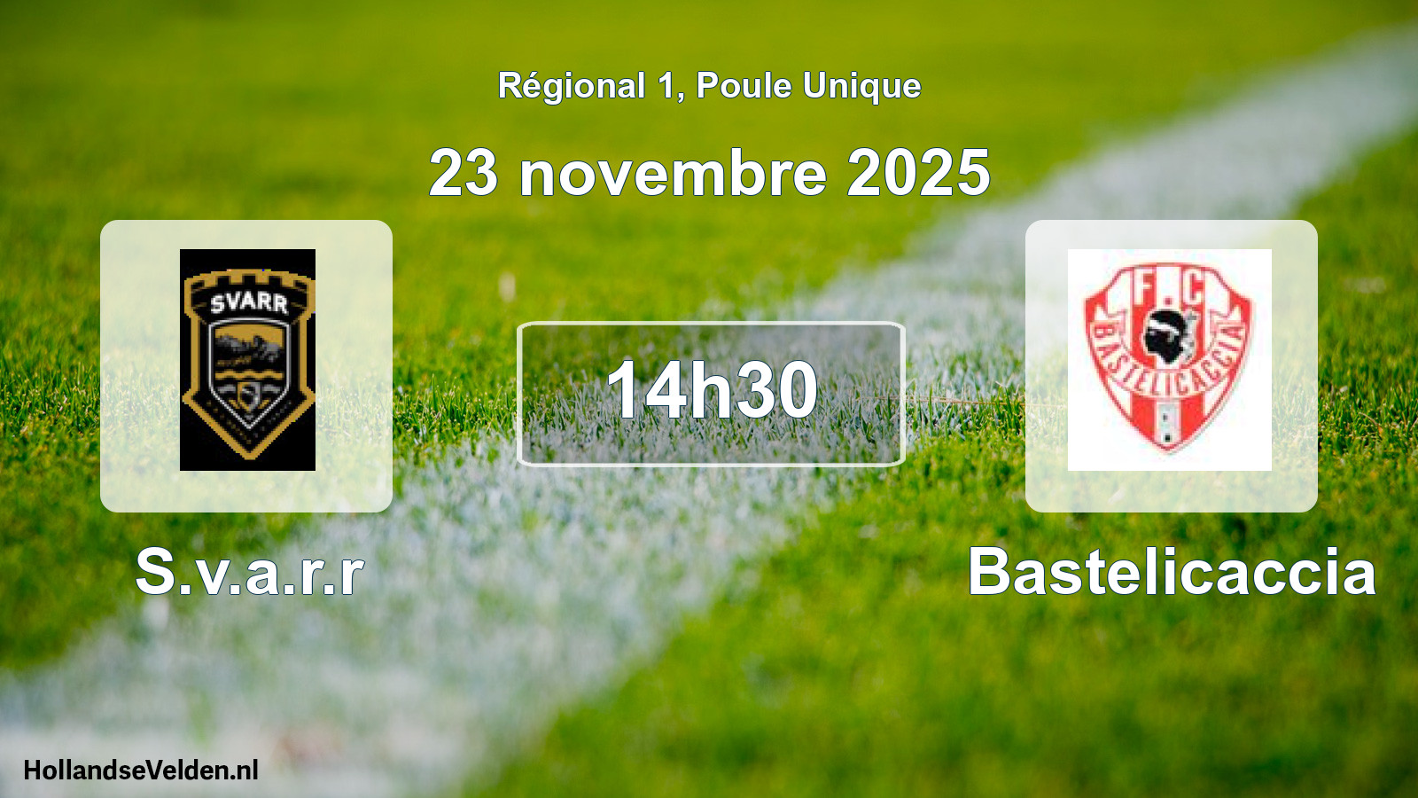 Geplande wedstrijd: S.v.a.r.r - Bastelicaccia (23 november 2025)