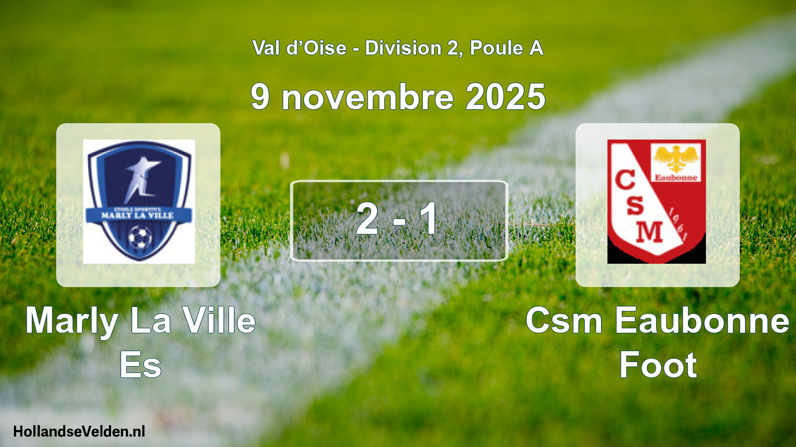 Match joué: Marly La Ville Es - Csm Eaubonne Foot 2 - 1 (9 novembre 2025)