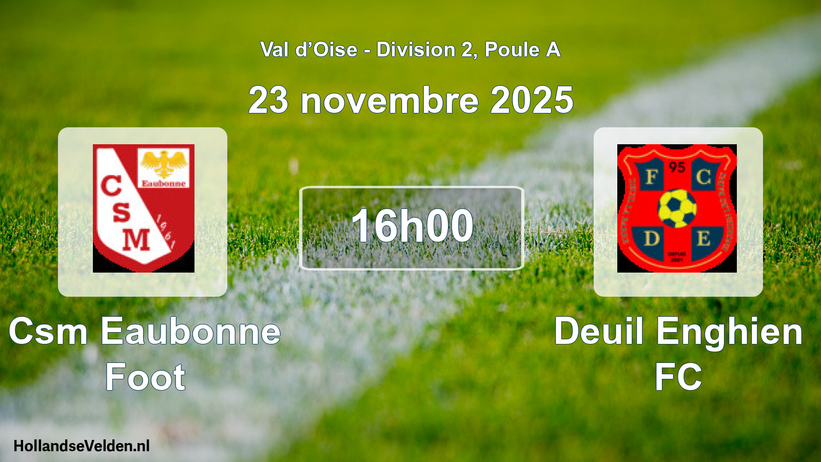Scheduled Match: Csm Eaubonne Foot - Deuil Enghien FC (23 November 2025)