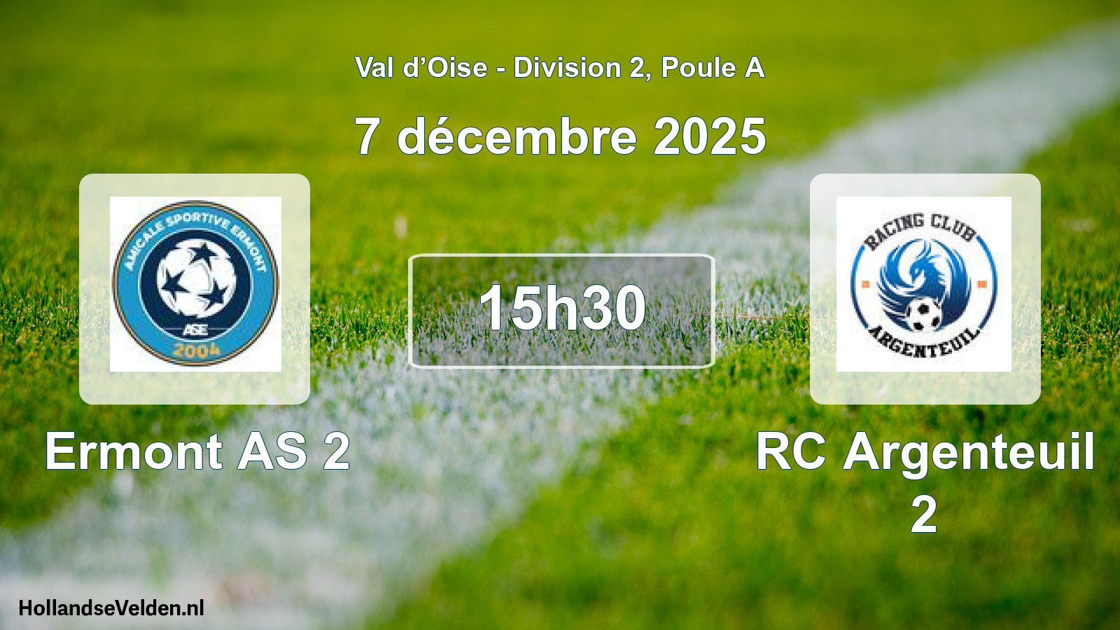Scheduled Match: Ermont AS 2 - RC Argenteuil 2 (7 December 2025)