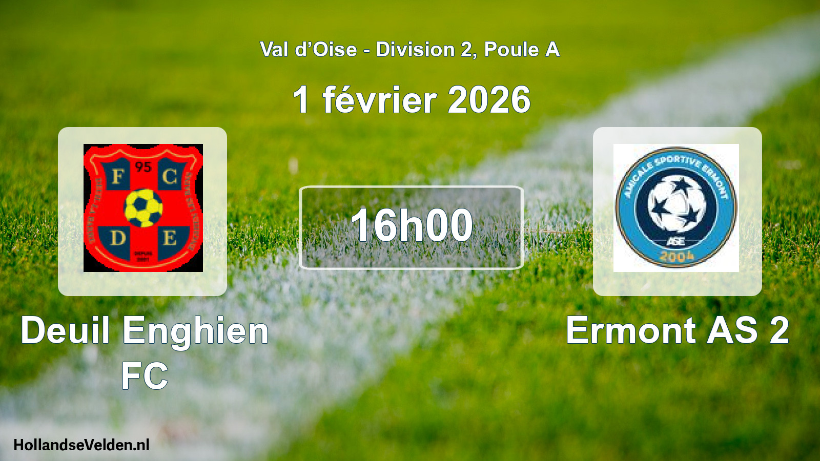 Scheduled Match: Deuil Enghien FC - Ermont AS 2 (1 February 2026)
