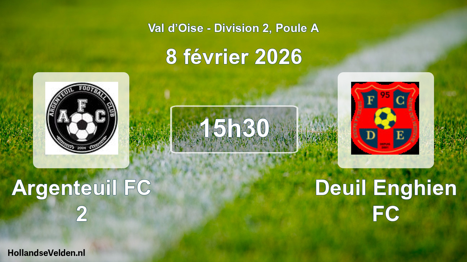 Scheduled Match: Argenteuil FC 2 - Deuil Enghien FC (8 February 2026)