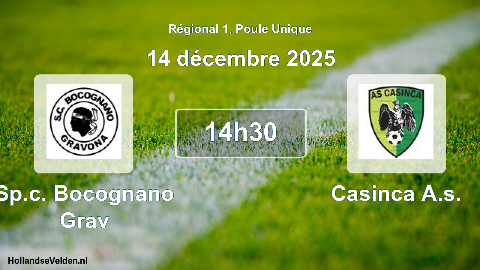 Scheduled Match: Sp.c. Bocognano Grav - Casinca A.s. (14 December 2025)