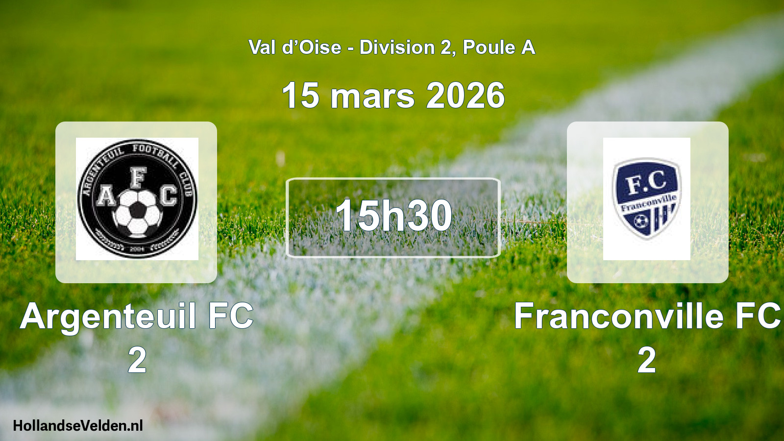 Scheduled Match: Argenteuil FC 2 - Franconville FC 2 (15 March 2026)
