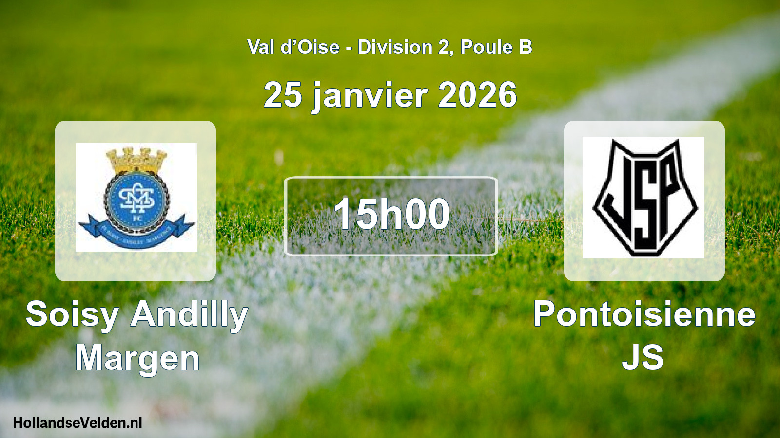 Match programmé: Soisy Andilly Margen - Pontoisienne JS (25 janvier 2026)