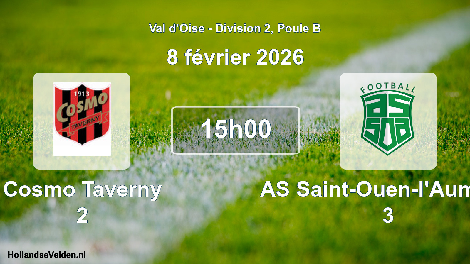 Match programmé: Cosmo Taverny 2 - AS Saint-Ouen-l'Aumône 3 (8 février 2026)