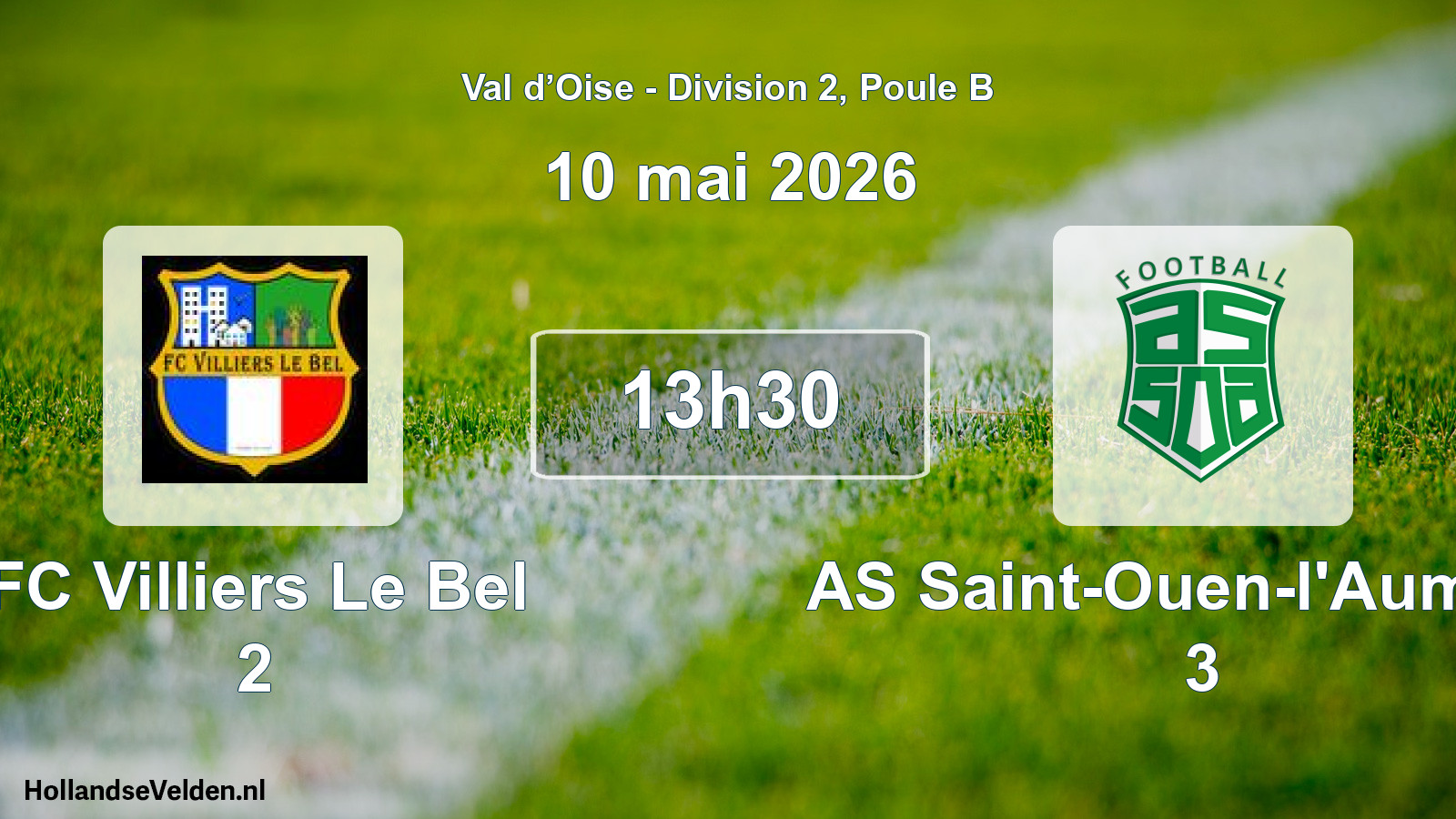 Scheduled Match: FC Villiers Le Bel 2 - AS Saint-Ouen-l'Aumône 3 (10 May 2026)