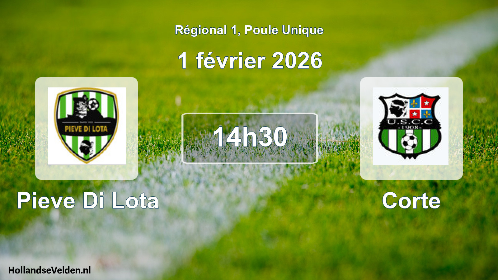 Geplande wedstrijd: Pieve Di Lota - Corte (1 février 2026)