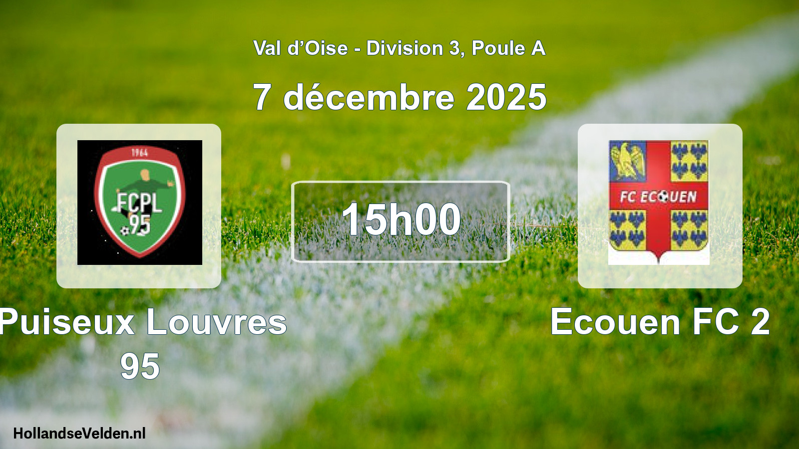Scheduled Match: Puiseux Louvres 95 - Ecouen FC 2 (7 December 2025)