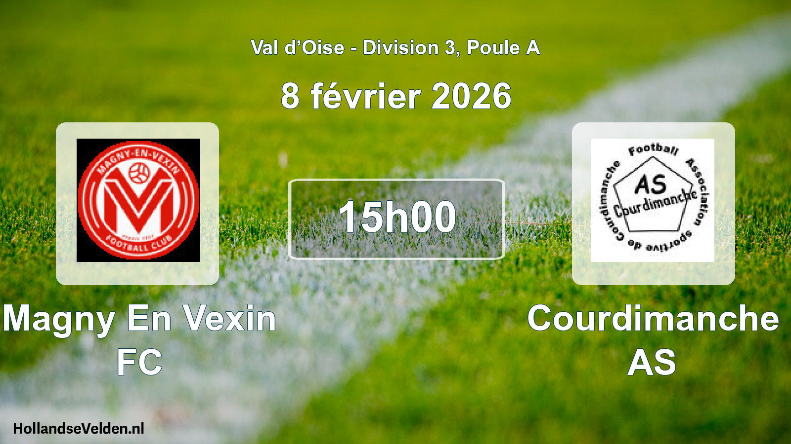 Scheduled Match: Magny En Vexin FC - Courdimanche AS (8 February 2026)