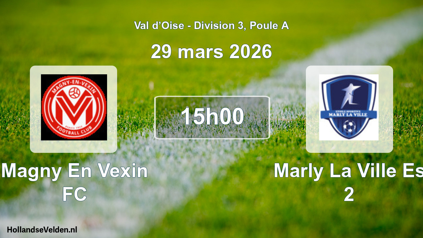 Match programmé: Magny En Vexin FC - Marly La Ville Es 2 (29 mars 2026)