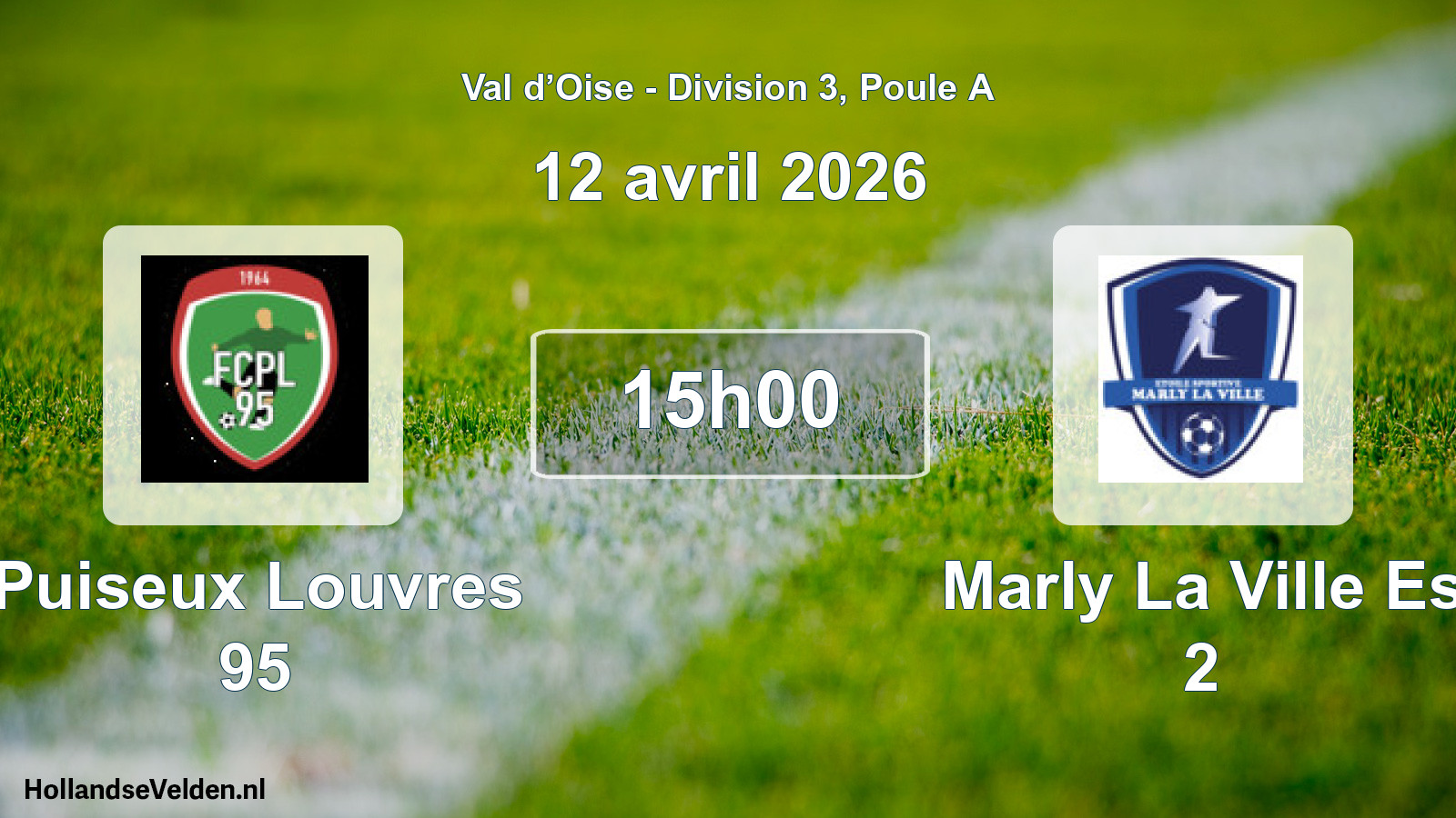 Match programmé: Puiseux Louvres 95 - Marly La Ville Es 2 (12 avril 2026)