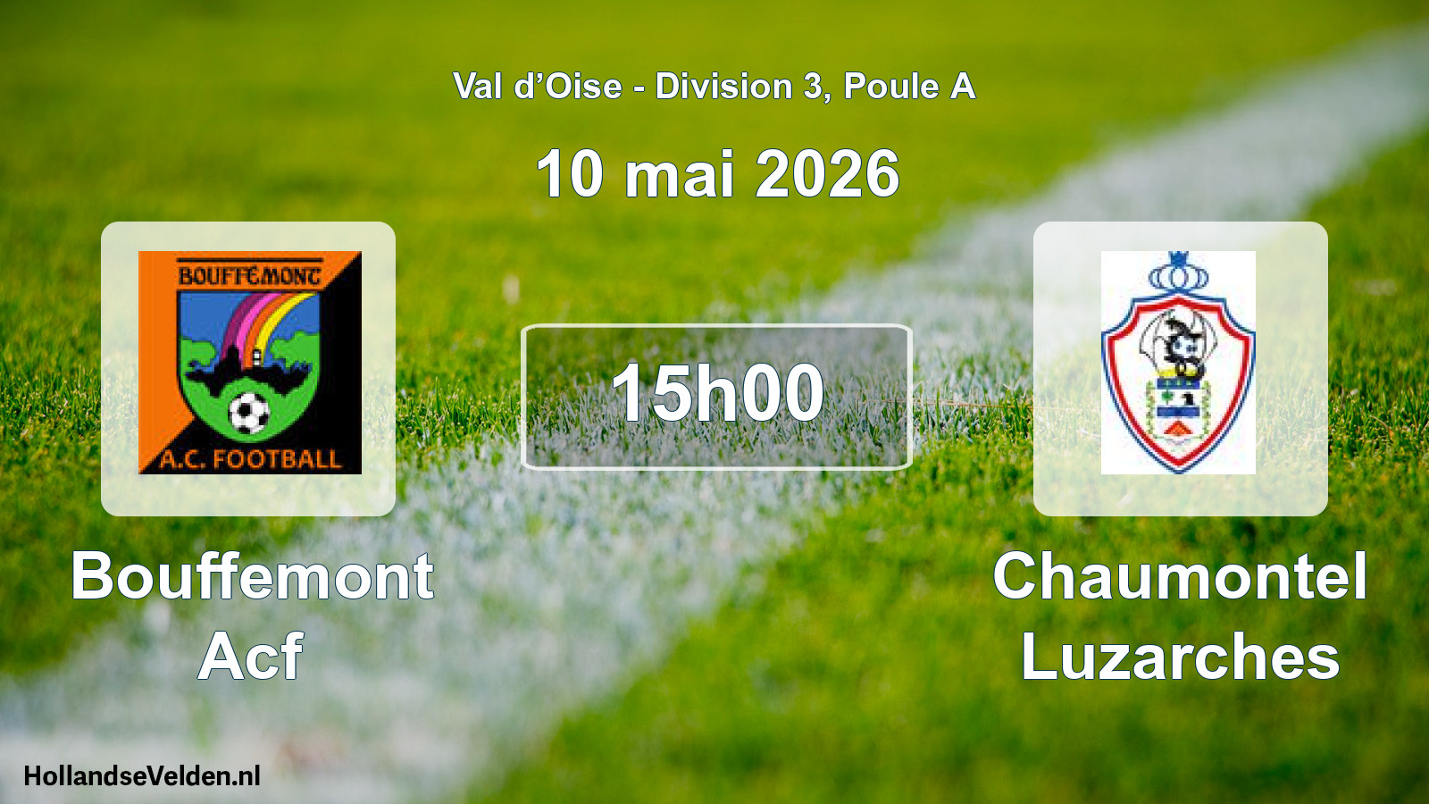 Match programmé: Bouffemont Acf - Chaumontel Luzarches (10 mai 2026)