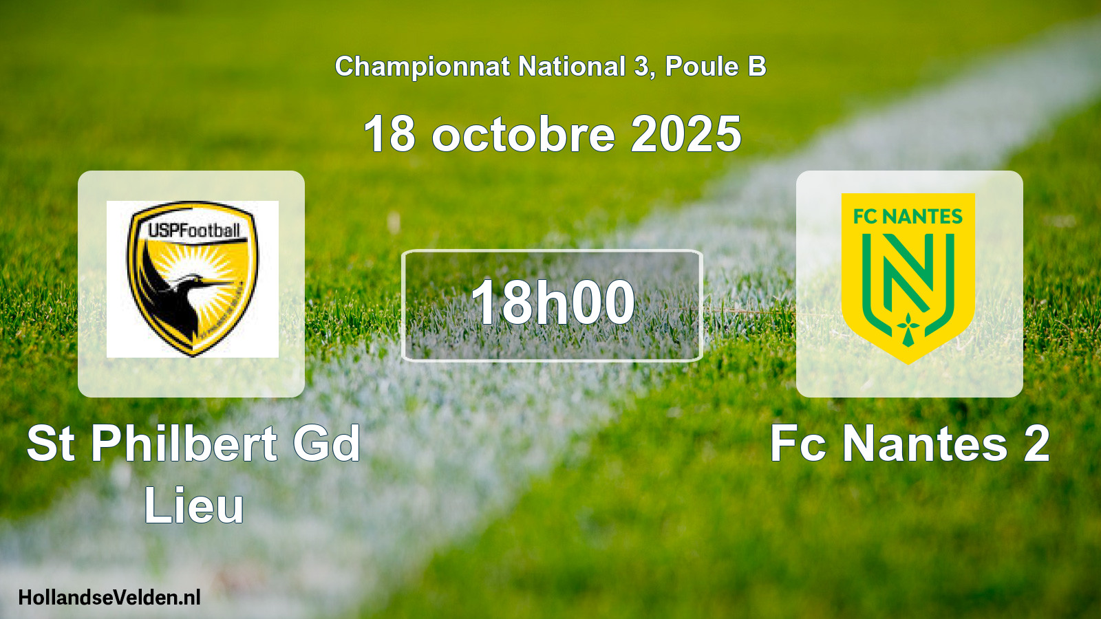 Scheduled Match: St Philbert Gd Lieu - Fc Nantes 2 (18 October 2025)